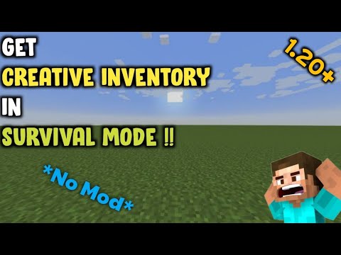 DarkBlock Gaming - [1.20] How To Access 'CREATIVE INVENTORY' In Survival Mode In Minecraft (MCPE)