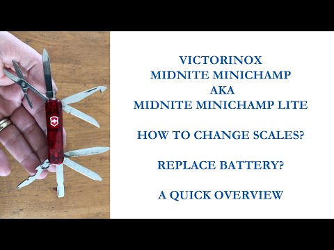 Démontage plaquettes Victorinox 58 mm et accès au module stylo