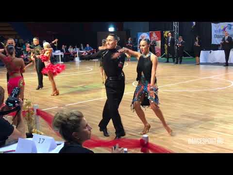 Maxim Bashkirov - Anastasia Razheva, RUS, 1/4 Cha-Cha-Cha