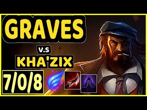 PRIDE (GRAVES) vs KHA'ZIX - 7/0/8 KDA JUNGLE CHALLENGER GAMEPLAY - EUW