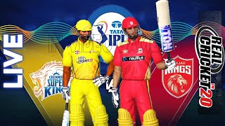 𝗽𝗯𝗸𝘀 𝘃𝘀 𝗰𝘀𝗸 - Punjab Kings vs Chennai Super Kings Live IPL Prediction Real Cricket 20