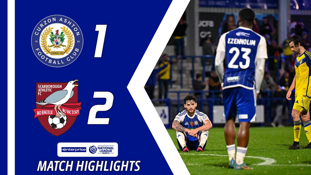 Highlights | Curzon Ashton 1-2 Scarborough Athletic |  Enterprise National League North