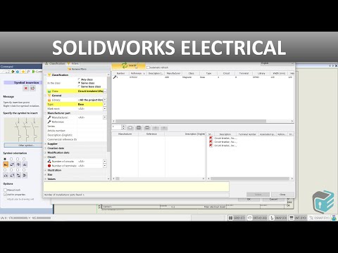 SOLIDWORKS Electrical - Assign a Manufacturer to the Symbol