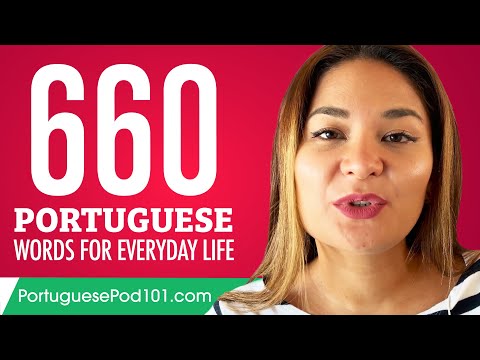 660 Portuguese Words for Everyday Life - Basic Vocabulary #33