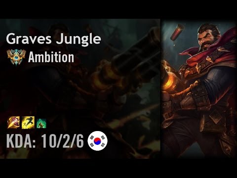 Graves Jungle vs Elise - Ambition - KR Challenger Path 6.4