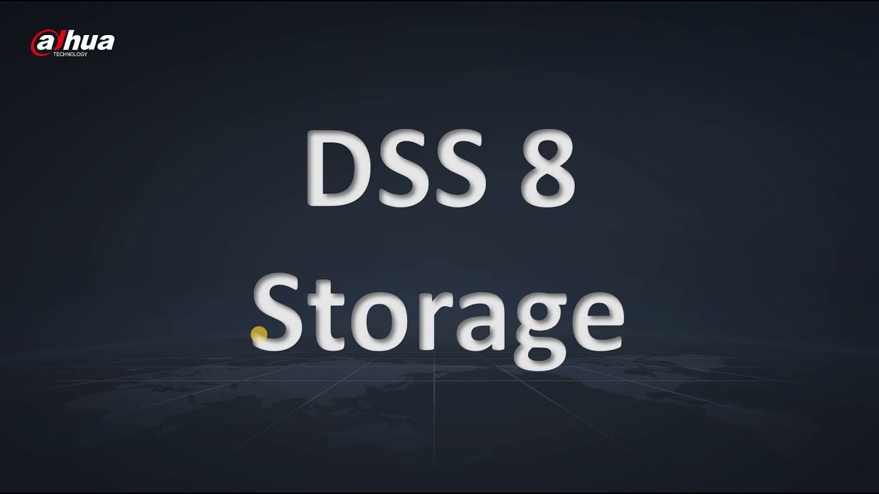 03) DSS Pro Storage Ayarları