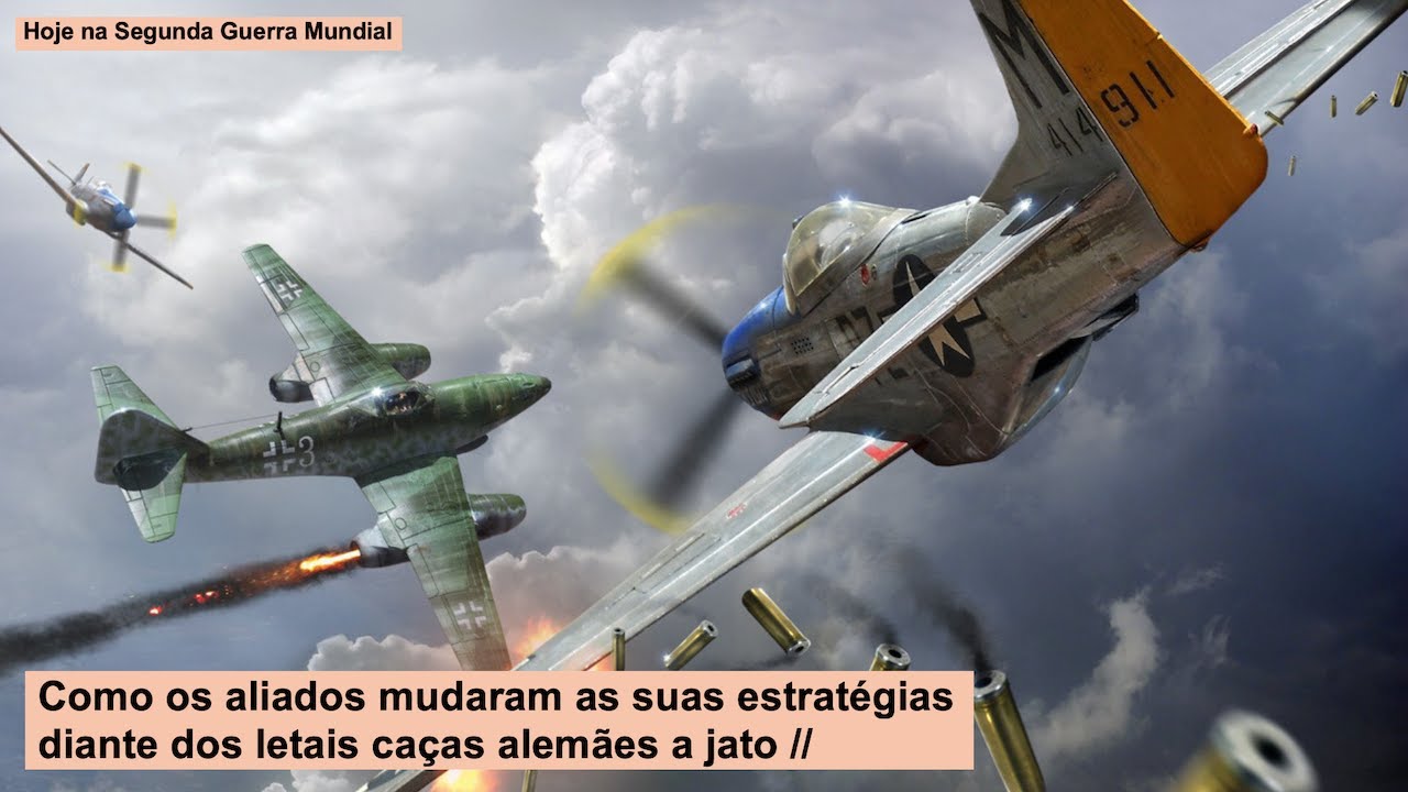 Como os aliados mudaram as suas estratégias diante dos letais caças alemães a jato