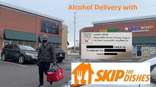How to activate alcohol delivery on skip the dishes courier app | Punjabi