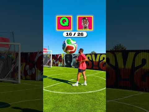 Giant Football Alphabet Challenge 🤯⚽️