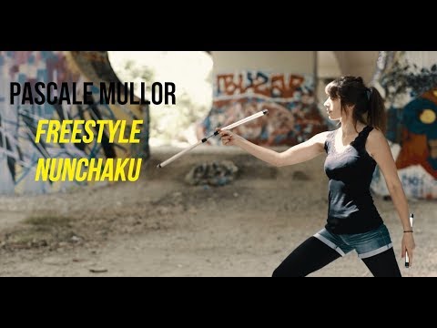 Amazing Freestyle Nunchaku Girl - Petit PatapOn -HD 2017- (DJI-X5 Osmo Raw)