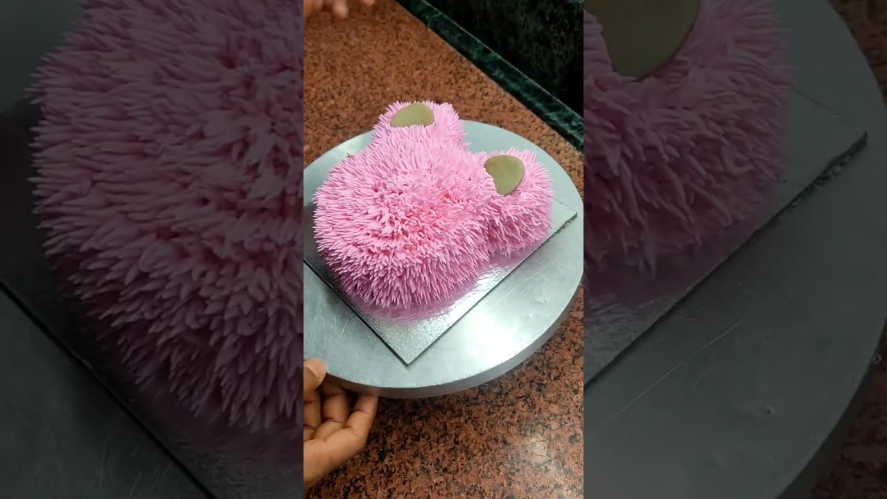 beautiful teddy bear cake #arifcakeworld #shortvideo  #yummycakes