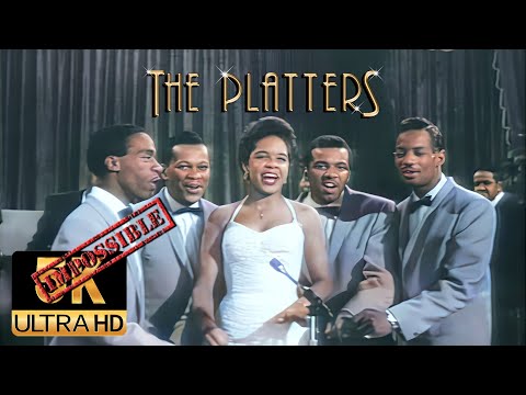 THE PLATTERS - He's Mine (1957) AI 5K Colorized  /Hard Restore