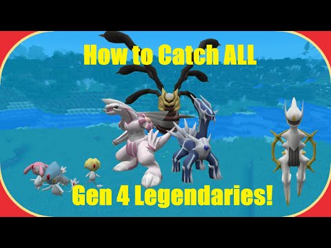 How to Catch Every Gen 4 Legendary in Pixelmon!  (ALL Forms)