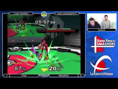 Melee @ Cosmagame #5 - Losers Quarters - Over (Sheik) vs Maxattack (Fox, Sheik)