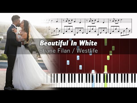 Shane Filan - Beautiful In White - Piano Tutorial + SHEETS