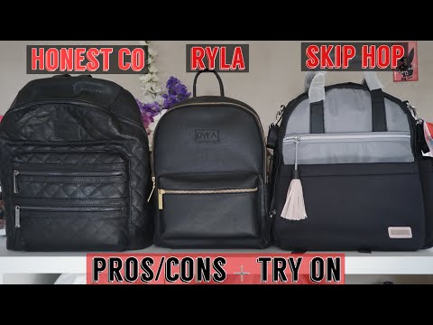 Diaper Backpack Comparison: Honest Company, Ryla, Skip Hop | Pros and Cons | Try-On Video