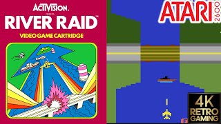 River Raid Atari 2600 4k Gameplay