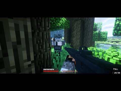 EPIC Minecraft Infantry War with SHADERS in Serene Landscapes