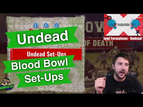 Undead Team Set-Up Formations for Blood Bowl - Blood Bowl 2020 (Bonehead Podcast)
