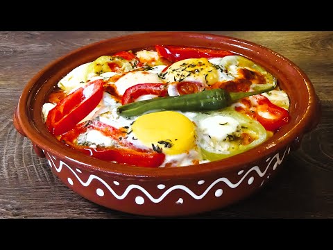 Cheese according to Shopski in Gyuveche. Traditional Bulgarian Recipe. Easy Lunch or Dinner!