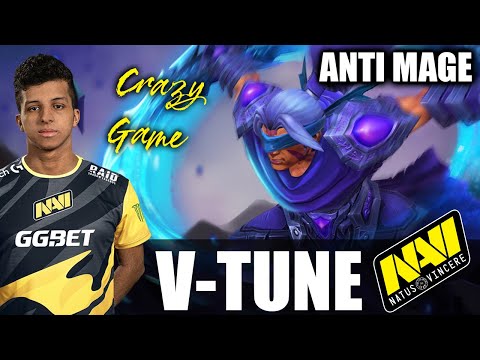 V-Tune - ANTI MAGE Gameplay - 10000 MMR- Crazy Game - 7.28 - Dota 2 Pro Games - Full Gameplay