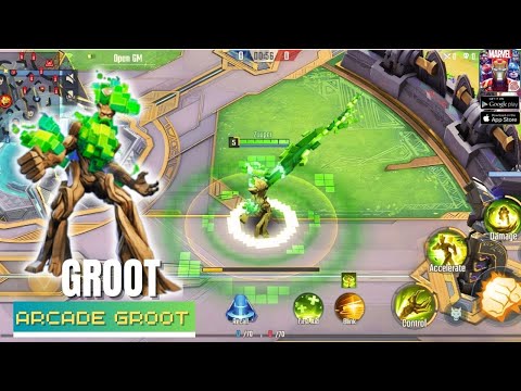 Marvel Super War: Groot | The Best Lane Rotation!