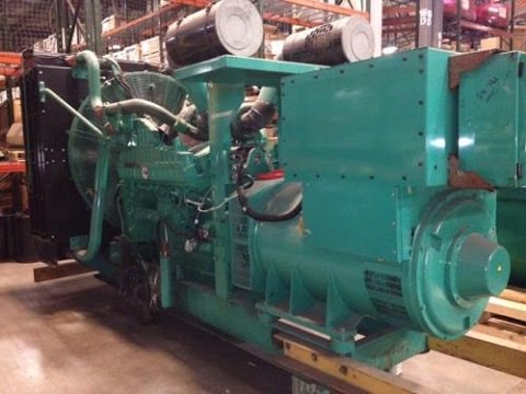 Cummins 1000 kW diesel generator, model DQFAD. Cummins QST30-G5-NR2 engine - Aaron stock # 46826005