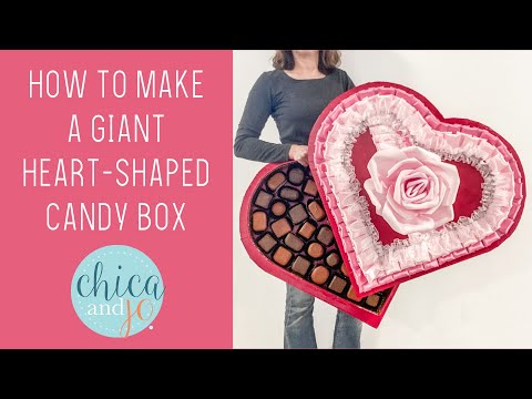 Giant Heart Shaped Valentine Candy Box by Chica And Jo