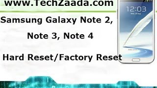How To Unlock Samsung Galaxy Note 2,3,4,5 Pattern Or Password