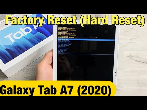 Galaxy Tab A7 (2020): How to Factory Reset (Hard Reset)