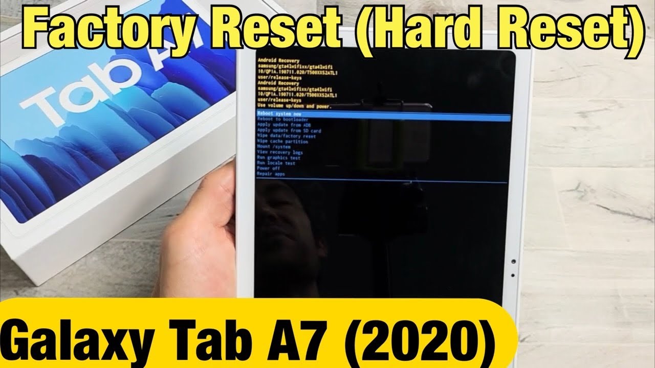 Galaxy Tab A7 (2020): How to Factory Reset (Hard Reset)