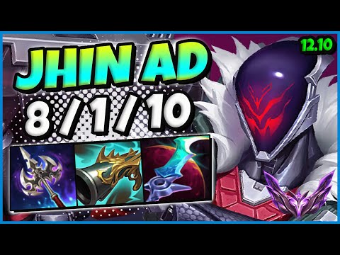 Jhin ADC vs Jinx / KR Master / Patch 12.10 / Season 12 [ 8 / 1 / 10 ] ✅