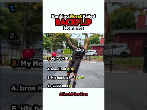 Ranking Worst Failed BackFlip Moments!😱😭