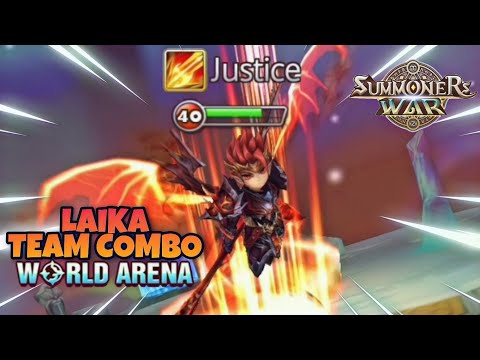 Laika Team Combo in World Arena Ep. 3 - Summoners War