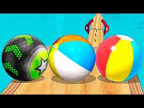 Going Balls vs Rolling Balls Swallowing vs Sky Rolling Balls - Beach Ball Fun Race