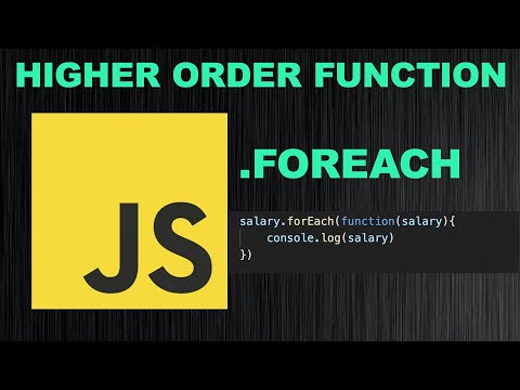 JavaScript higher order functions | .forEach() method in JavaScript