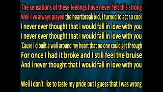 Billy Ray Cyrus - Never Thought I&#39;d Fall In Love With You (karaoke) (by request)