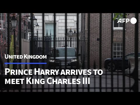 Prince Harry arrives to meet father King Charles III in London | AFP