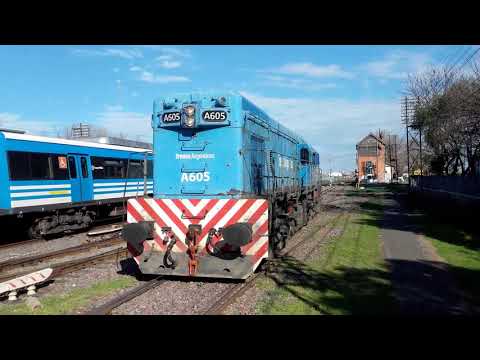 GM G-12 W A605 (ex 6555) dejando el Sarmiento para regresar al Mitre, Parte I