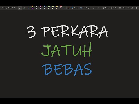 Fizik Tingkatan 4 KSSM Bab 2 Daya dan Gerakan I: 3 Perkara Berkaitan Jatuh Bebas
