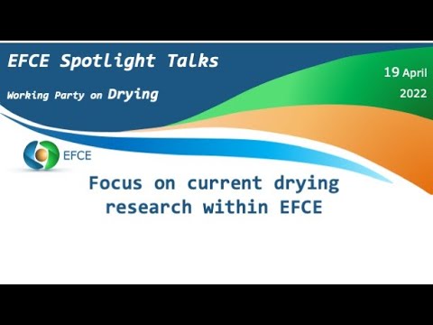 Focus on current drying research within EFCE