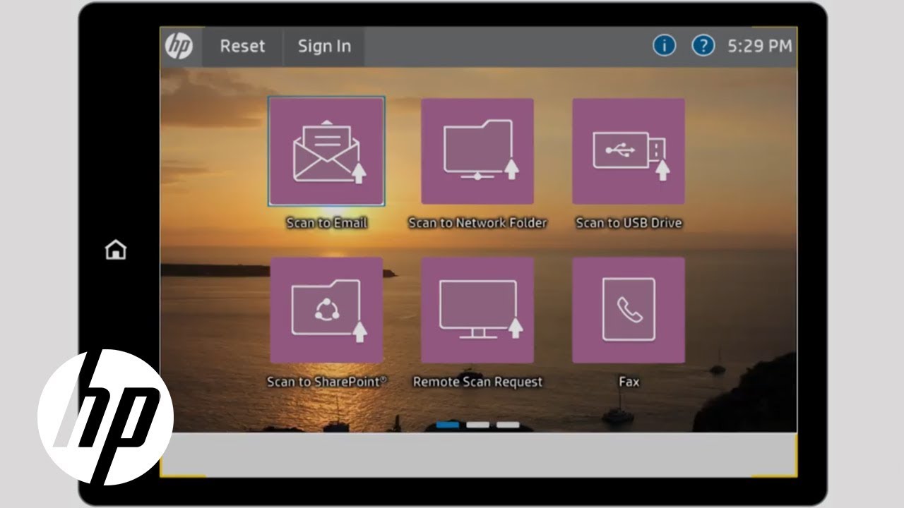 Homescreen Customization (ScanJet 8500 fn2/N9120 fn2)