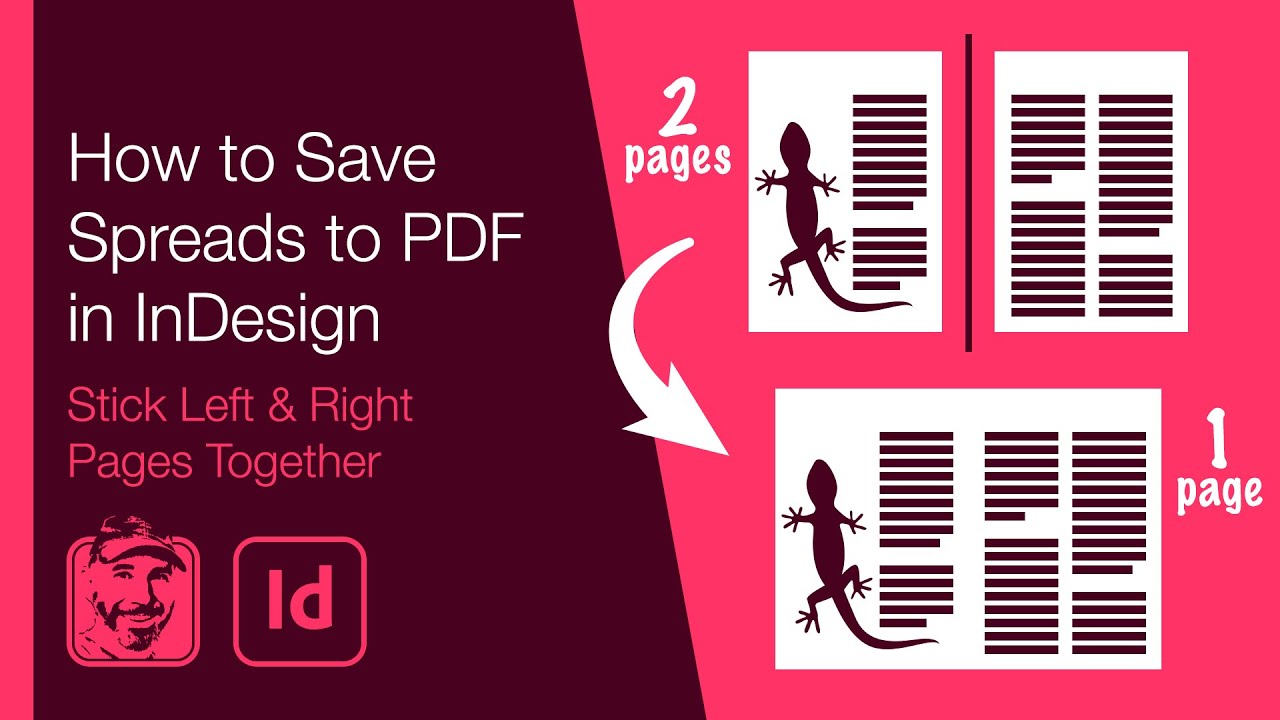 How to Save Spreads to PDF in InDesign (Stick Left & Right Pages Together)