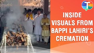 Bappi Lahiri last rites: Inside visuals from the Disco King's cremation video