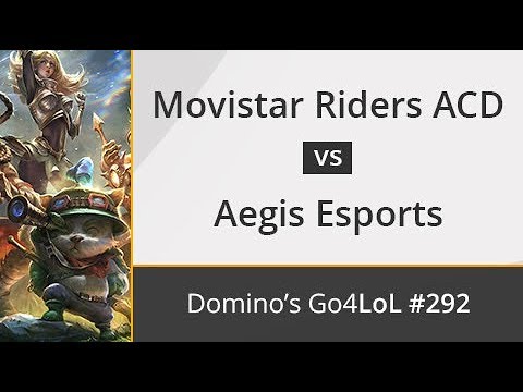 Movistar Riders ACD vs. Aegis Esports - Cuartos - Domino's Go4LoL #292