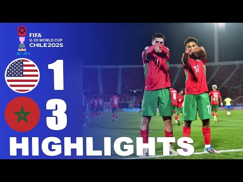 USA vs Morocco 1-3 Highlights | Quarter-finals | FIFA U-20 World Cup Chile 2025™