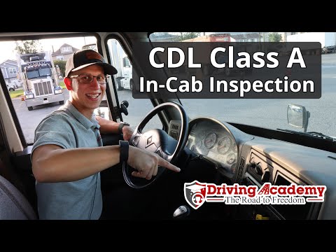 CDL Class A FULL In Cab Inspection and Air Brake Test 2023 - Pass Your CDL Trucking  Road Test