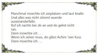 Die Prinzen - Bombe Lyrics