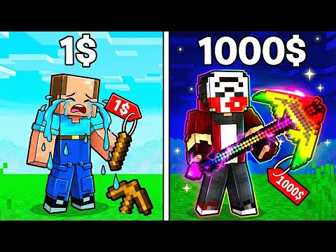Pickaxe = $1000 - Minecraft