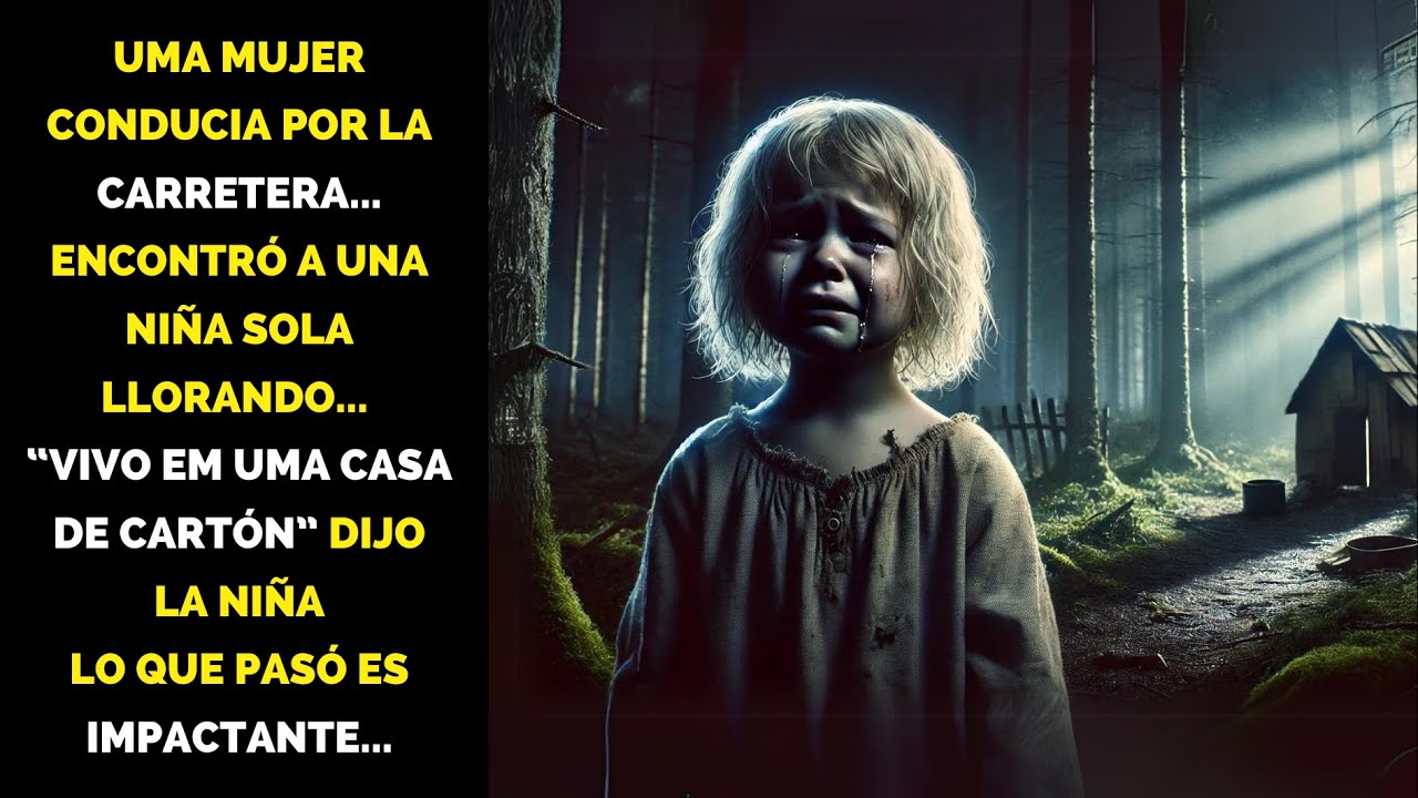 😱Una mujer encontró a una NIÑA sola LLORANDO “Vivo en una CASA DE CARTÓN”, se QUEDÓ IMPACTADA!😱